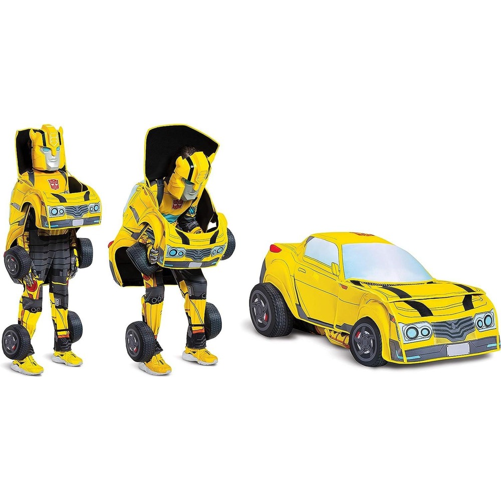 Transformers Bumblebee Converting Car Costume Disguise Size 4 6 Complete